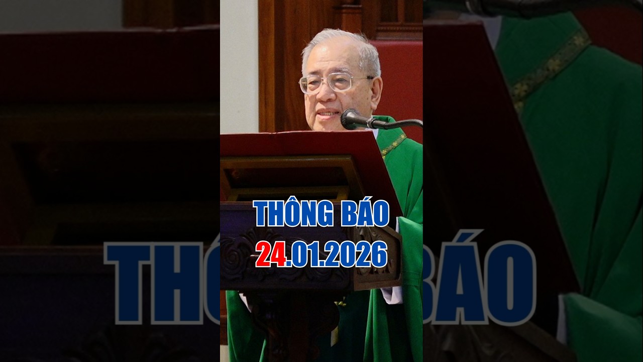 Thông báo 24-1-2026 nhà thờ Đức Bà