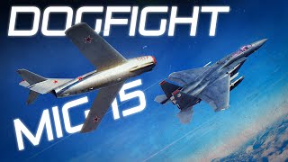 Mig15 Dogfight Vs F15C Eagle F/A18C Hornet | Digital Combat Simulator | DCS |