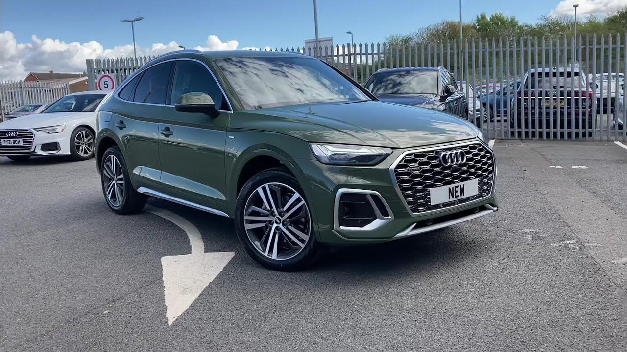 Brand New District Green Audi Q5 S line Sportback | Carlisle Audi - YouTube
