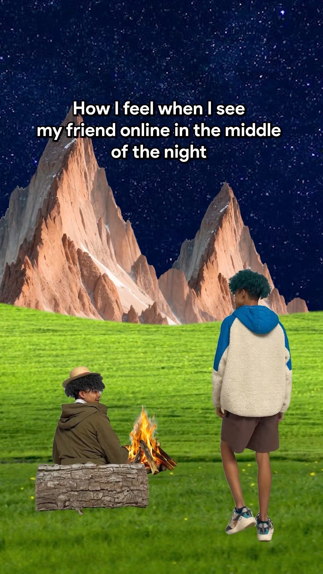 WHEN YOUR FRIEND IS ONLINE IN THE NIGHT