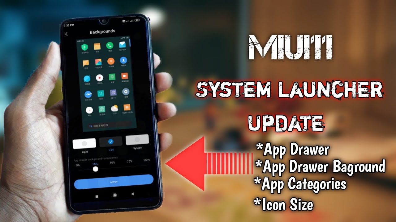 Xiaomi System Launcher New Alpha Update | App Drawer Enable  baground Change