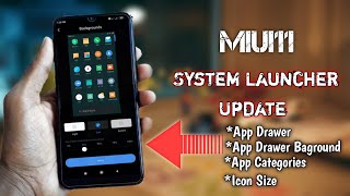 Xiaomi System Launcher New Alpha Update | App Drawer Enable  baground Change screenshot 2