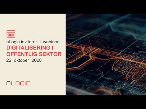 Webinar 22. oktober 2020: Digitalisering i offentlig sektor