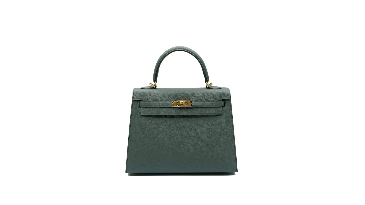 Hermès Kelly 25 Vert Amande Epsom GHW - Klueles