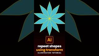 How to repeat shapes using transform tool in illustrator |Adobe Illustrator