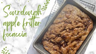 My Viral Sourdough Apple Fritter Focaccia Sweet Focaccia Recipe Way To Use Overproofed Dough