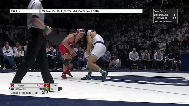 184 LBS: Billy Janzer (Rutgers) vs. #8 Aaron Brook...