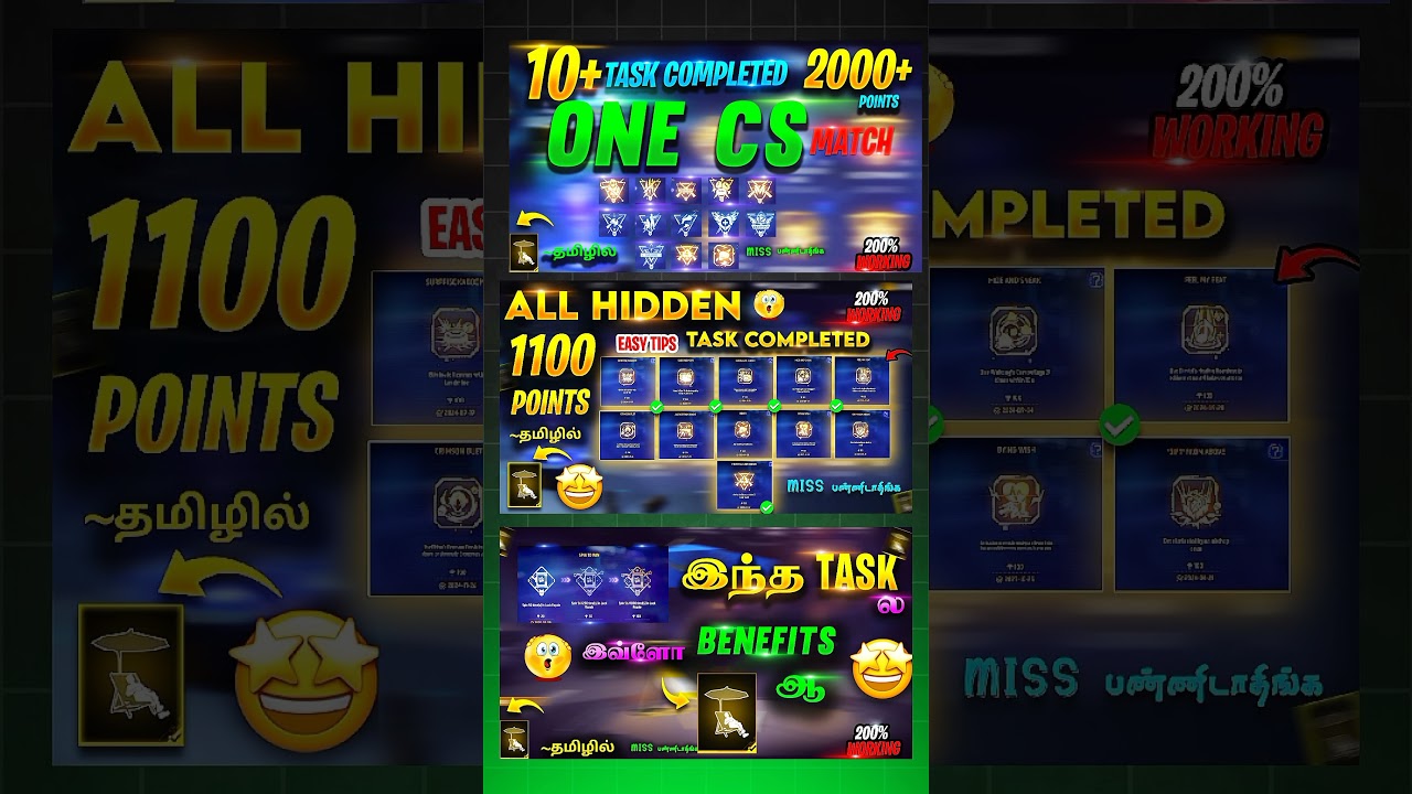 Achievement Emote Freefire Tamil task Mask Maven Part 33 tips&tricks 