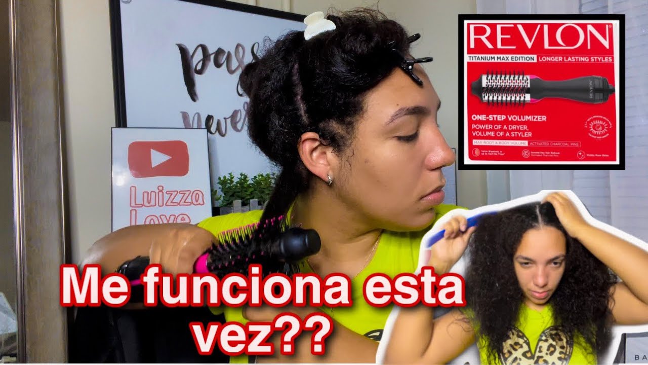 Nuevo cepillo alisador de revlon | REVLON ONE-STEP HAIR DRYER VOLUMIZER  TITANIUM MAX EDITION - YouTube