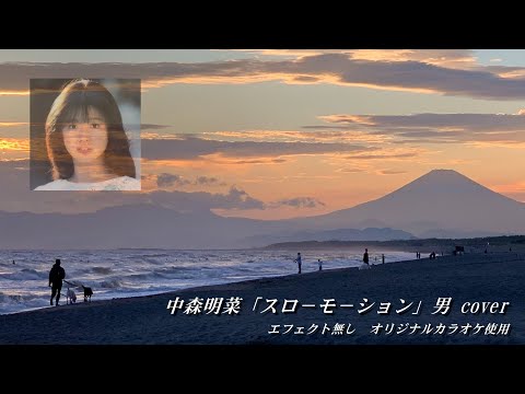 エコー無し！来生たかおさんの名曲　中森明菜ver .スローモーション　オリジナルに忠実に歌ってみた　男声注意!!