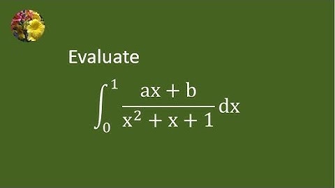 A simple definite integral solved using algebraic maipulation