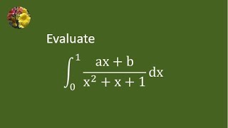 A simple definite integral solved using algebraic maipulation