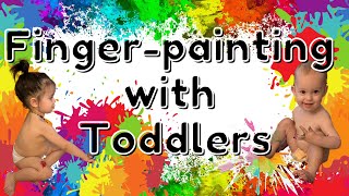 Finger Painting with Toddlers