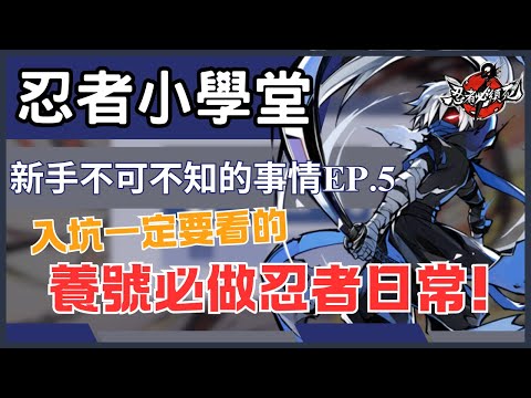 Ninja Academy EP.5:Essential Daily Tasks Every New Player Must Know!