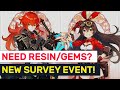 NEW Survey Event! VOTE For New Updates & Get 30,000 Mora! | Genshin Impact