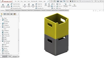3D Printable Container  - SolidWorks Tutorial