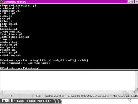 VTC Player   Perl Fundamentals, Command line arguments