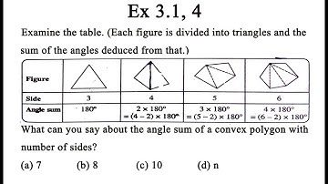 CBSE NCERT CLASS 8 MATHS EXERCISE 3.1 QUESTION 4 I ncert solution of class 8