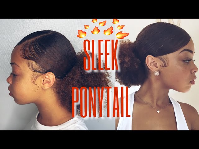 side part slick back ponytail natural｜TikTok खोज