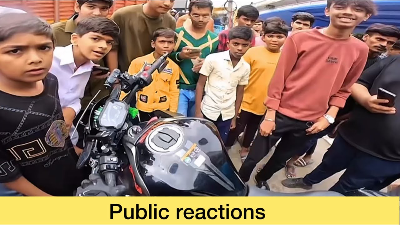 Kawasaki z900 Exhaust sound and Public reaction 😍