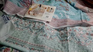 SOFT🎵TONES💜DIGITAL FLORAL✨️EDITION IRSA 3PIECE & EMBROIDERY TROUSER EMBROIDERY NECKLINE LAWN DUPATTA screenshot 2