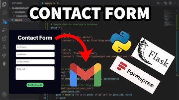 Python FLASK Website CONTACT FORM (w/ Formspree)