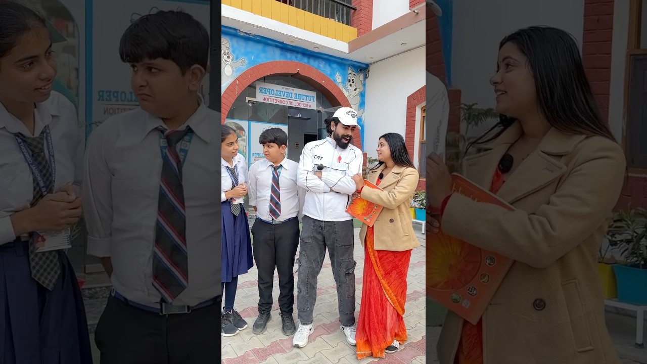 English Wali Madam Or Pt. Sir ❤️😂 #shorts #comedy #ptsir #teratrigun #schoolshorts