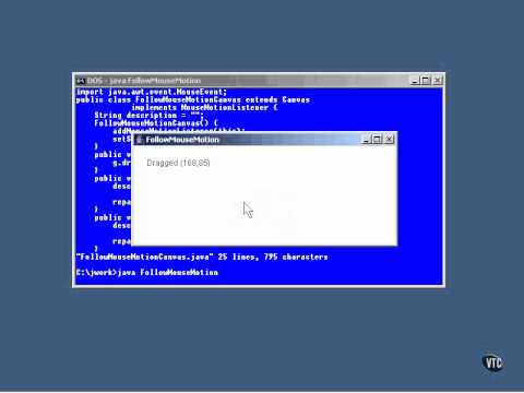 Lesson2 Mouse Motion | Java Graphics Tutorial