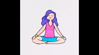 yoga pose draw