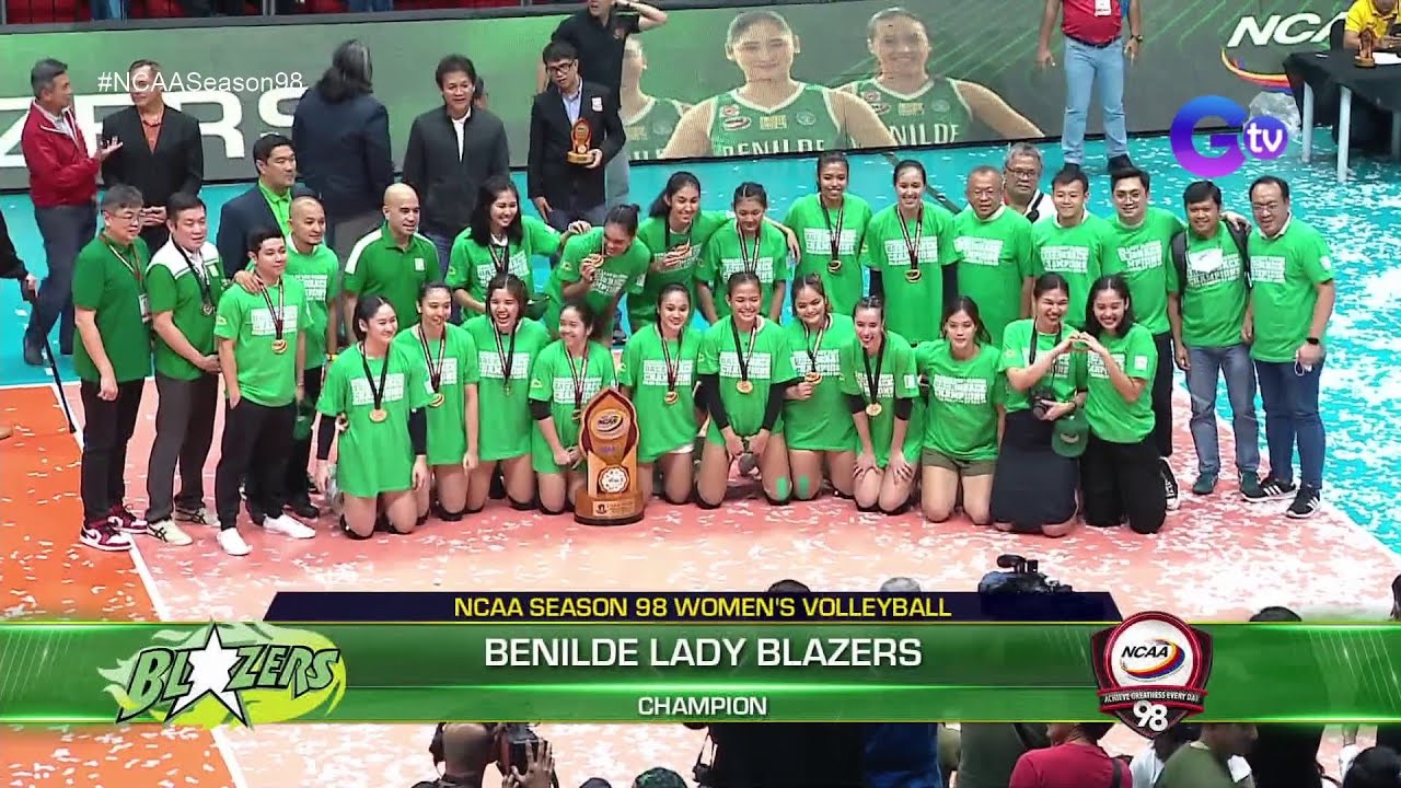 NCAA Season 98 WVB Champions: Benilde Lady Blazers
