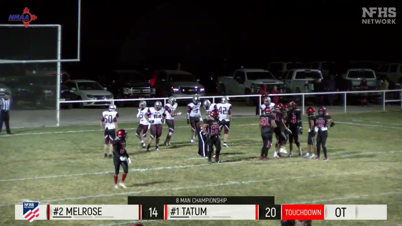 Football Highlights 8man Championship Tatum vs Melrose