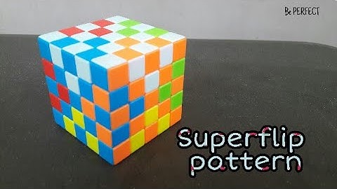 How to solve the super flip pattern on a 5x5x5 Rubix cube | Be Perfect