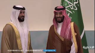 ولي العهد يستقبل الشيخ ناصر بن حمد  الممثل الخاص لملك البحرين