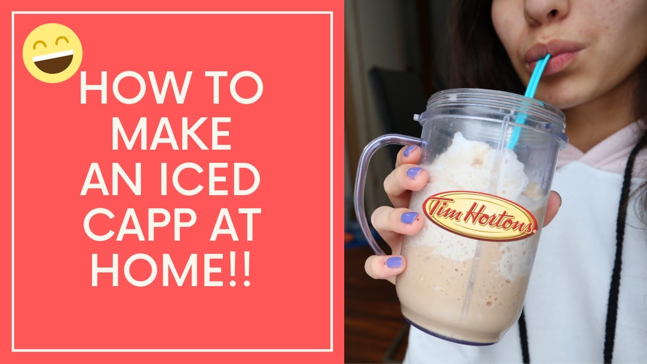 How to make TIM HORTONS Iced Cappuccino at home!! YouTube