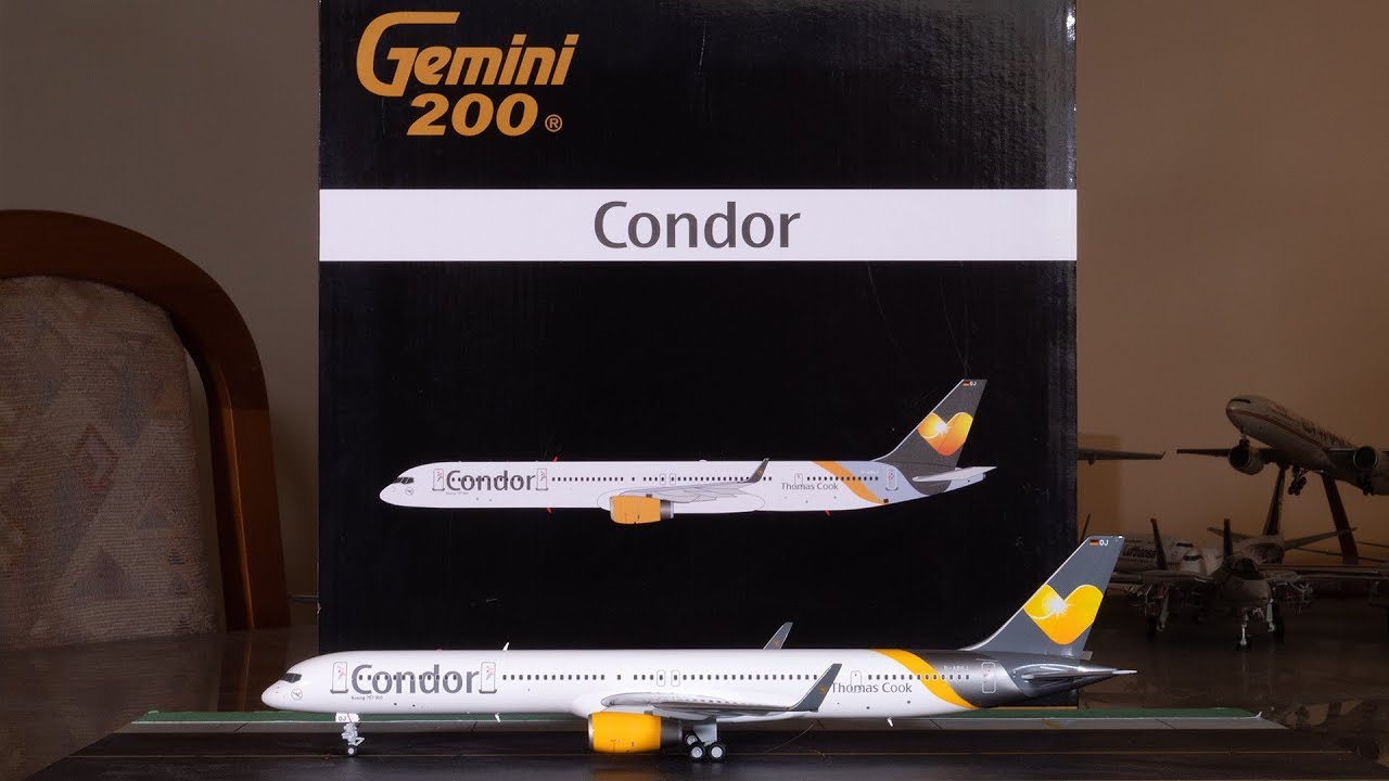 Gemini Jets 1:200 Condor 757-300(WL) Unboxing and Review [4K
