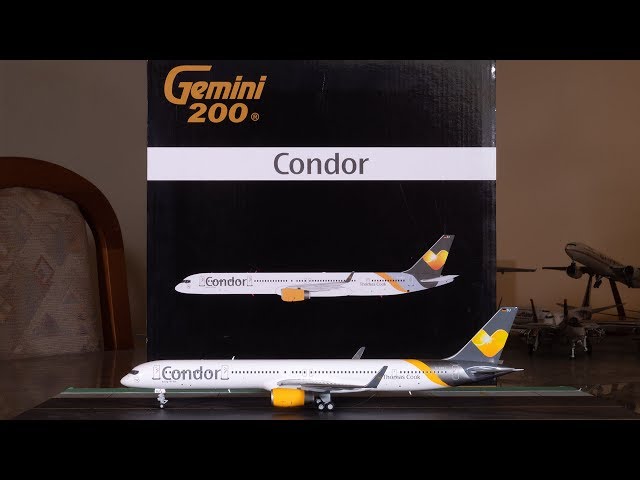 Gemini Jets 1:200 Condor 757-300(WL) Unboxing and Review [4K