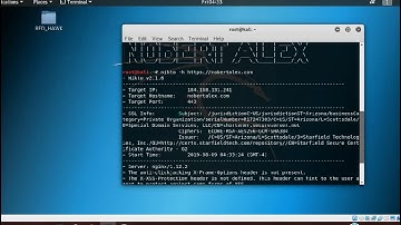 How to use Nikto to scan for Web server vulnerabilities|KALI LINUX tutorial|EducationalPurposes Only