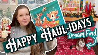 Holiday Shop Opening Day Thrift Finds | I'm Dreaming Of A Vintage Christmas | Thrift With Me & Haul