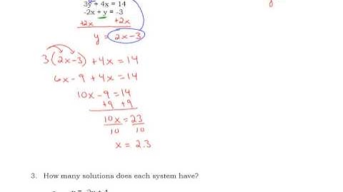 Ch 6 2 Solve Systems Using Substitution