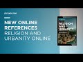 New reference religion and urbanity online