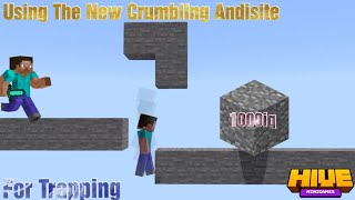 Hive SkyWars Trapping With The New  Crumbling cobblestone...|| SkyWars Trapping Montage.