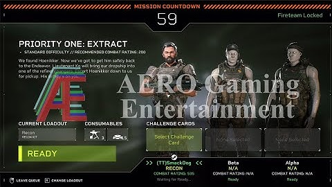 Aliens: FireTeam Elite:  Priority One: Extract (Recon Kit) - Solo / Standard Difficulty