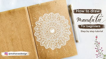 How to draw Mandala for beginners | Simple pattern | Creating a Mandala Grid | Step by step