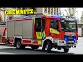 Alarm fr den lschzug  feuerwehr chemnitz  einsatzfahrten bf  rettung an der feuerwache 1