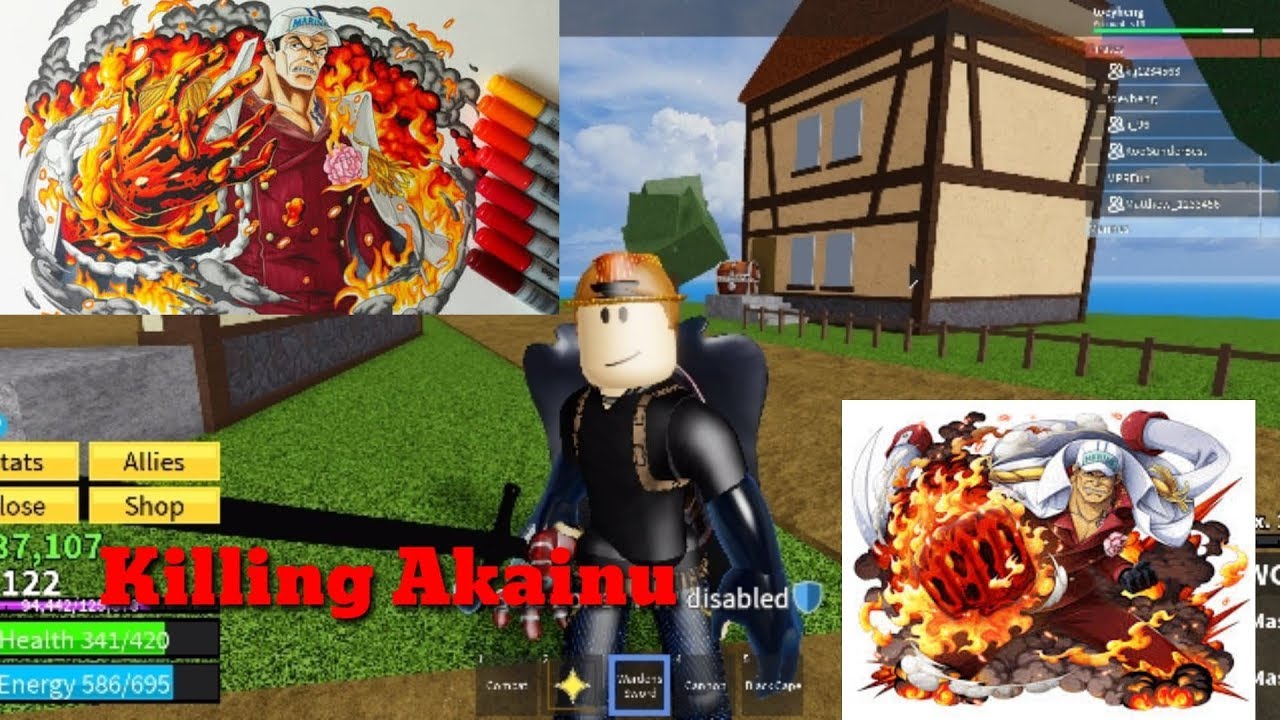 Roblox Akainu Tomwhite2010 Com - how to get a devil fruit steve s one piece roblox youtube