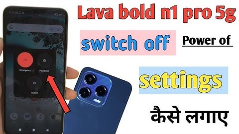 Lava bold n1 pro 5g mobile me power of kaise kre/how to set power of in settings lava bold n1 pro 