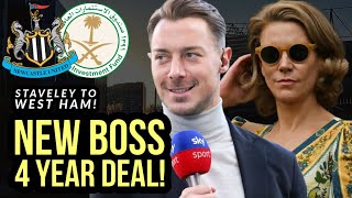 Matthias Jaissle 4-YEAR CONTRACT at Newcastle! Amanda Staveley BUYING 25% of West Ham! 