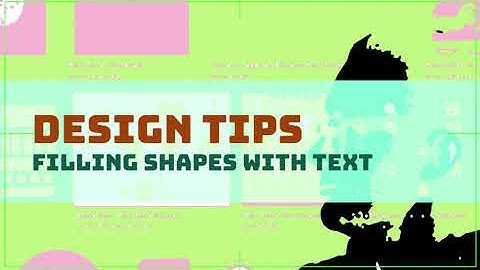 filling a shape with text in Adobe Illustrator