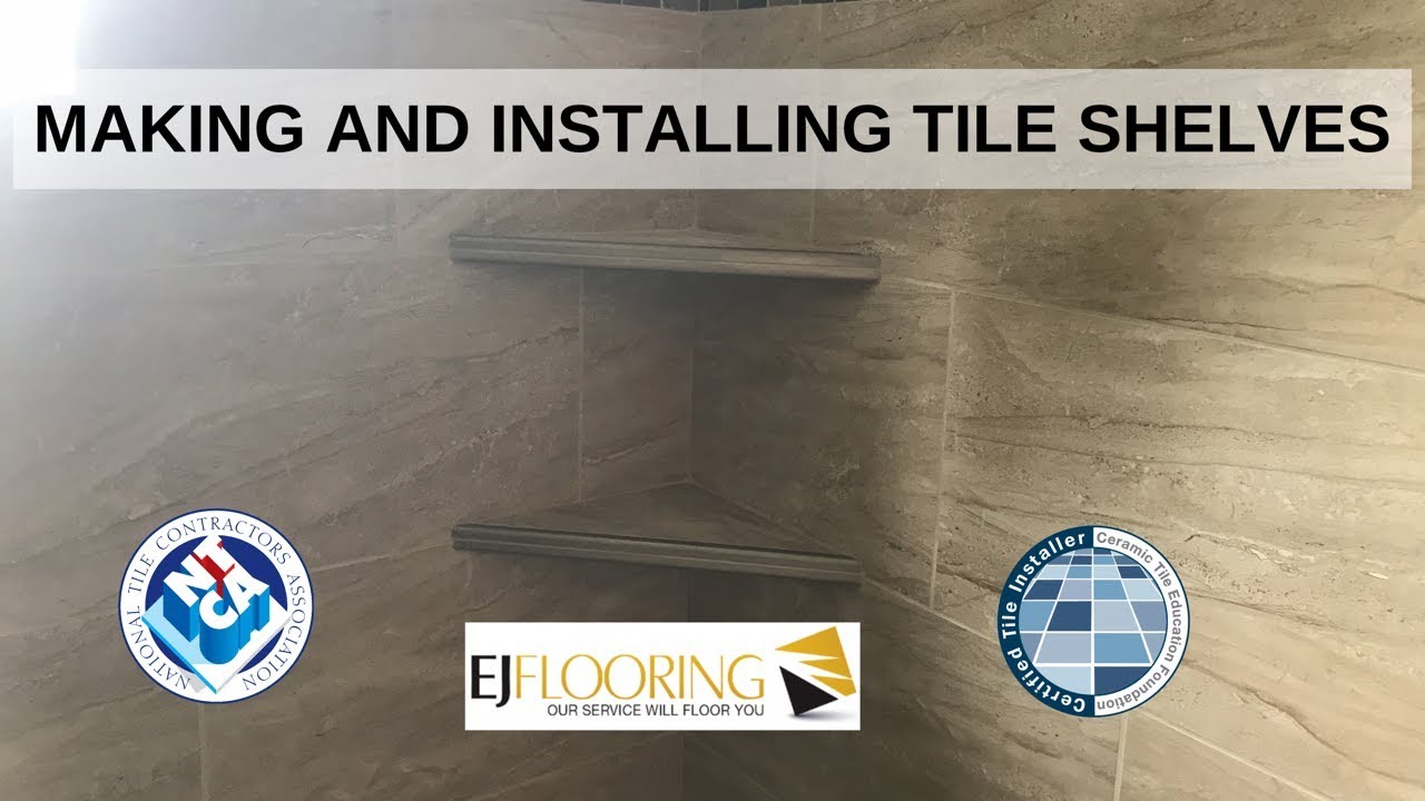 How To Make Tile Corner Shelves Schluter Rondec Trim YouTube