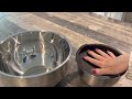 Stainless Steel Mixing Bowls with Lids Set, 3 Grater Attachments, Airtight Lids